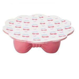 Ceramic Bow & Cherry Cake Stand-  🎀🍒